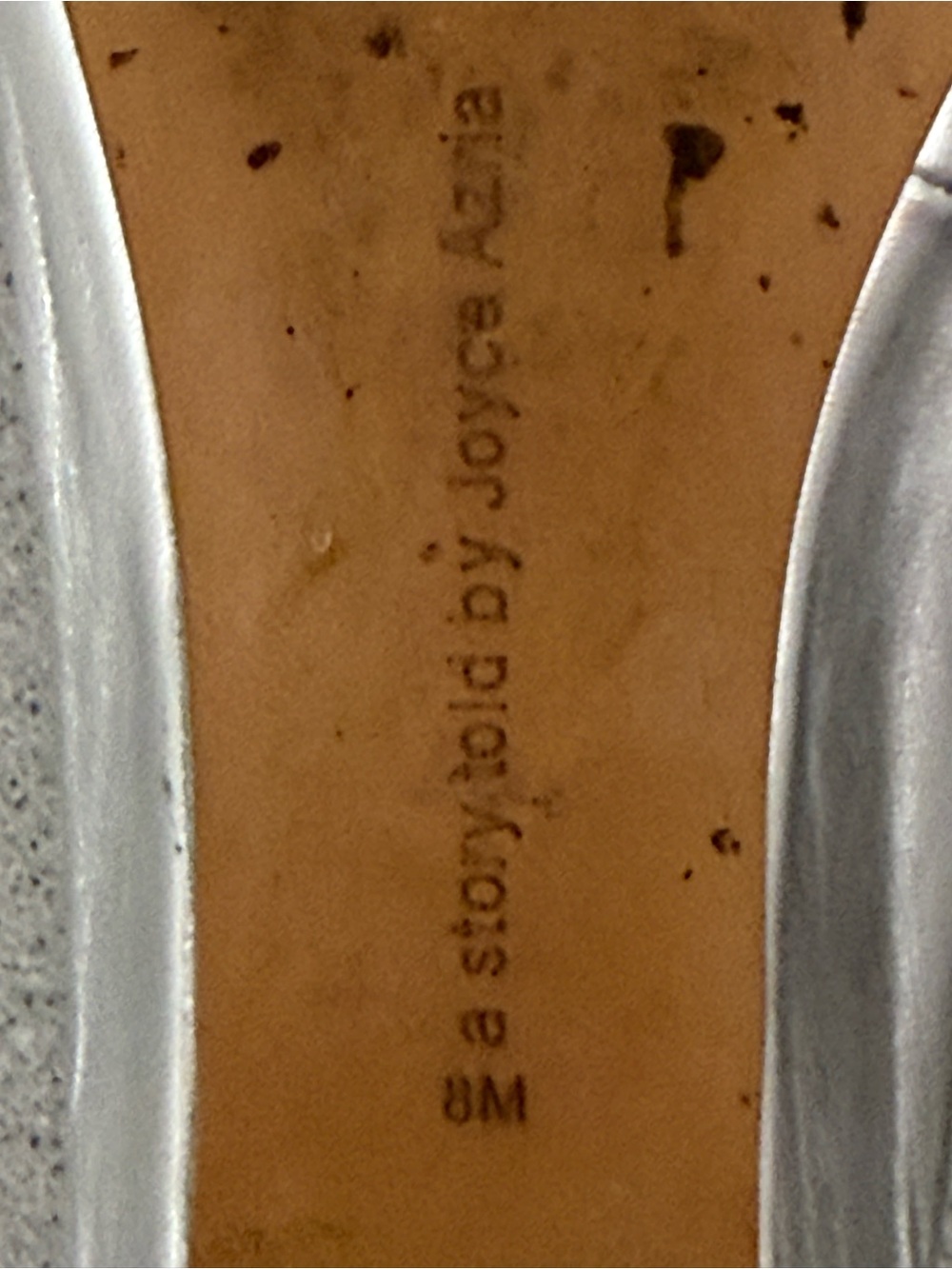 Avec Les Filles Alessia Gunmetal Silver Mule Flats Size 8M - Picture 8 of 8